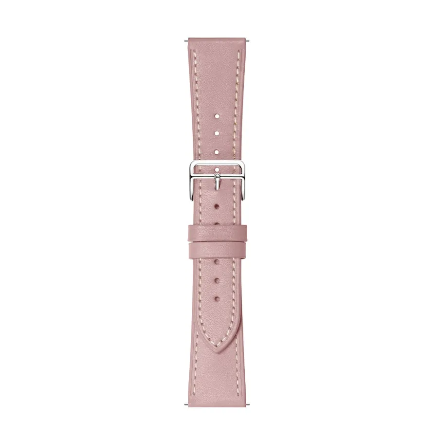 רצועת עור בצבע ורוד - Watch4