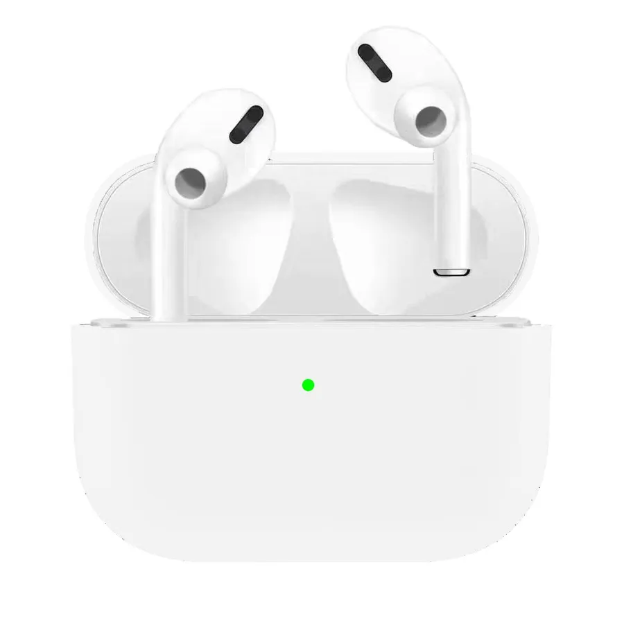 מגן סיליקון לאוזניות Airpods pro בצבע לבן