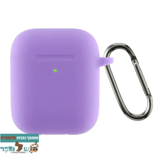 מגן סיליקון לאוזניות Airpods 1/2 בצבע Purple