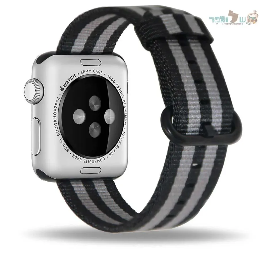 רצועת ניילון עם אבזם 10# Black gray