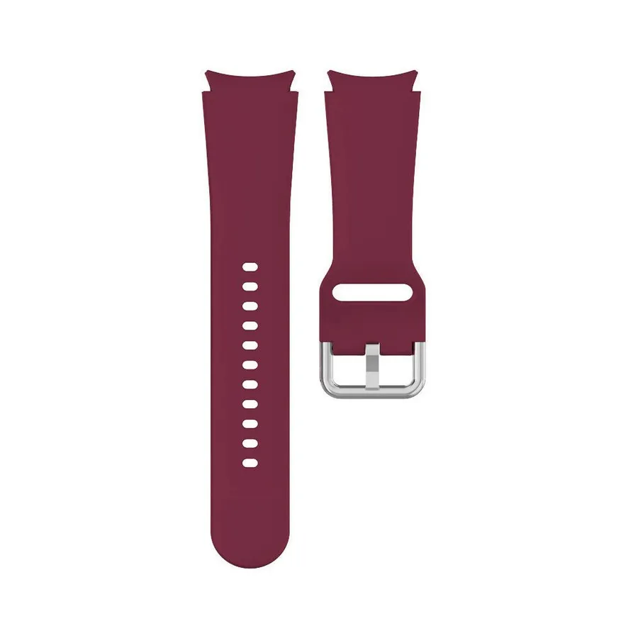 רצועת סיליקון בצבע אדום יין - Watch4