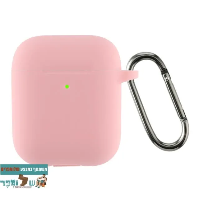 מגן סיליקון לאוזניות Airpods 1/2 בצבע Pink