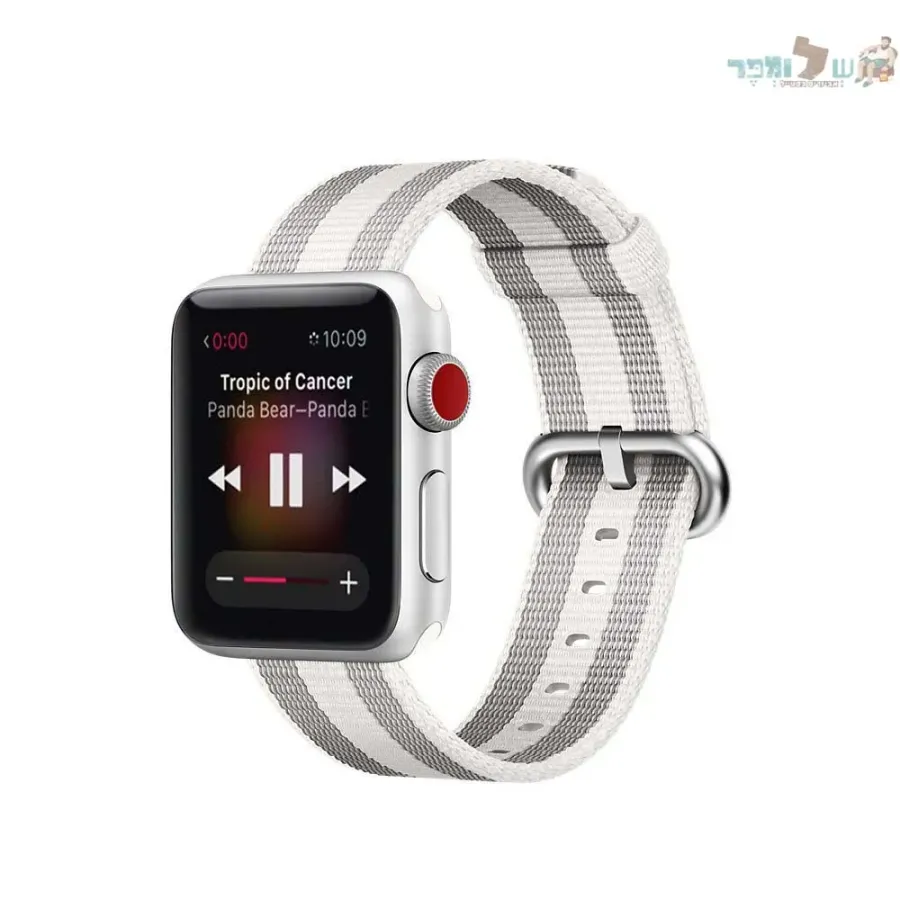 רצועת ניילון עם אבזם 26# White Stripe