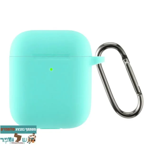 מגן סיליקון לאוזניות Airpods 1/2 בצבע Mint green