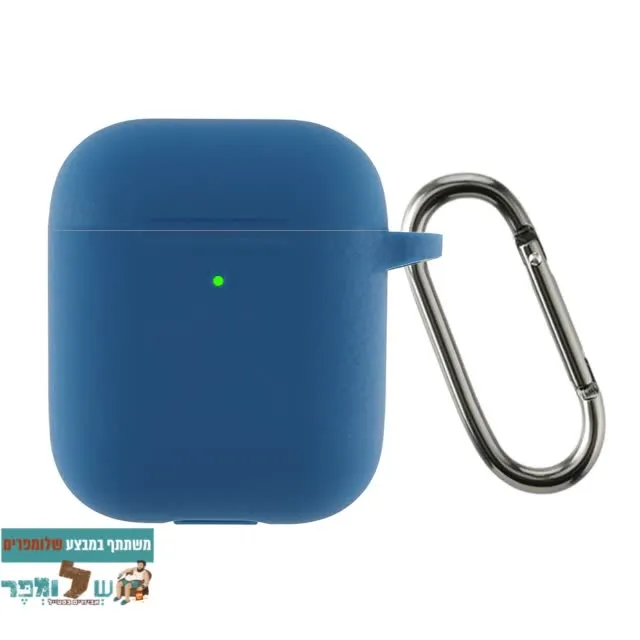 מגן סיליקון לאוזניות Airpods 1/2 בצבע Lake blue