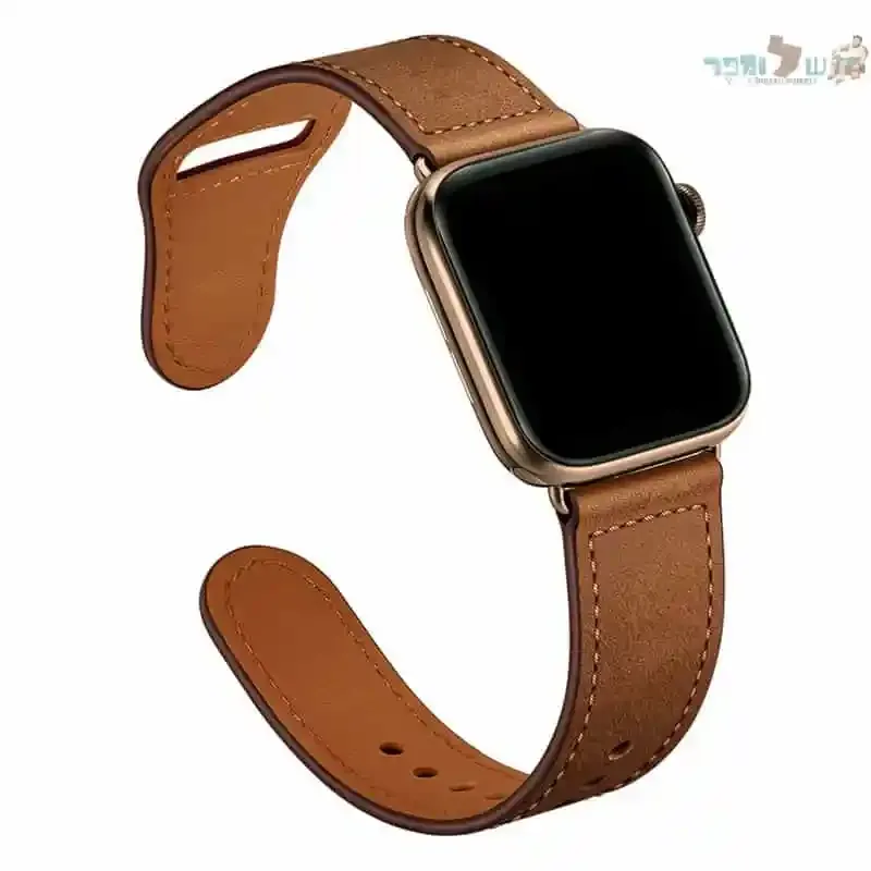 רצועת עור אמיתית מסדרת המנהלים שלנו בצבע Retro brown